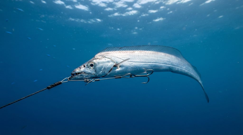 Ribbonfish Stinger Spacing for 24-40 Inch Baits (Chart)